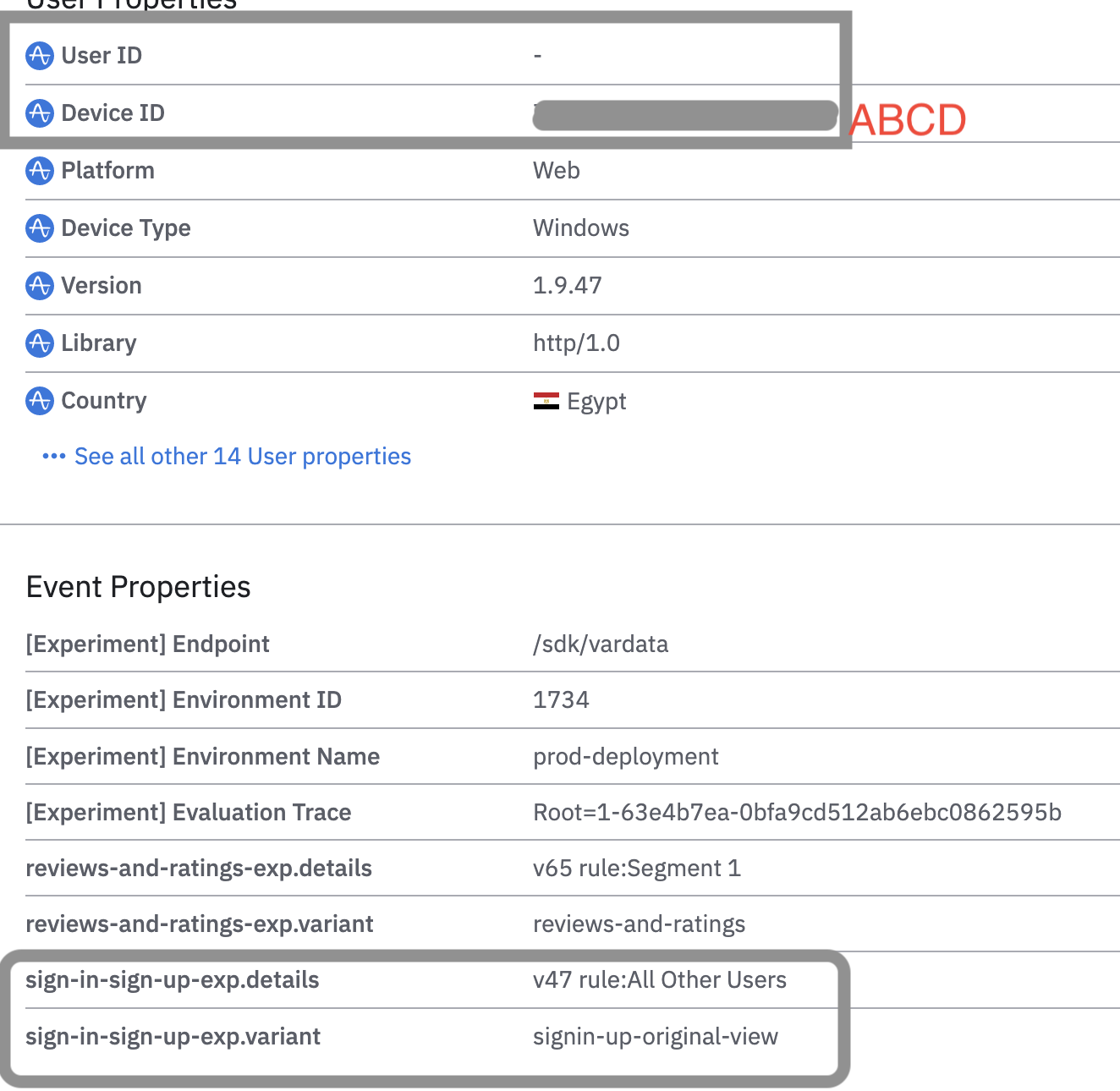 Doesn't have a user id so doesn't match the inclusion list and hits the all other users segment and gets signin-up-original-view